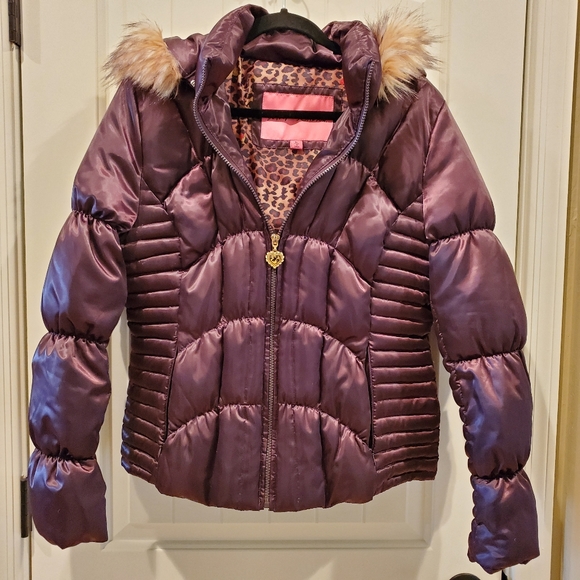 Betsey Johnson Jackets & Blazers - Betsey Johnson Hooded Jacket W/Faux Fur